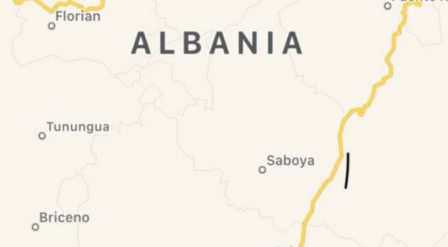 Tri qytete me emrin Albania, në Kolumbi
