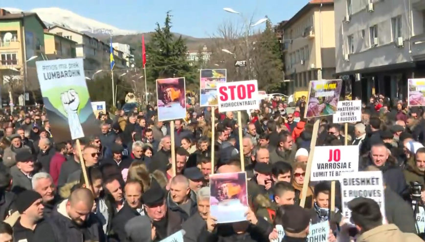 Me porosinë “Mos ma prek Lumbardhin”, fillon protesta e banorëve të Rugovës
