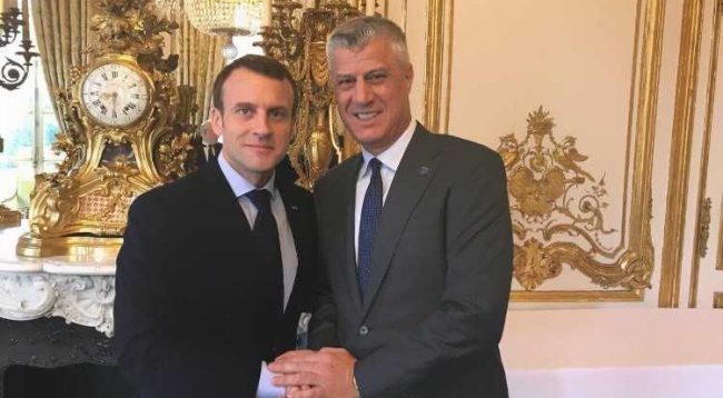 Ky është urimi i presidentit francez, Macron ndaj Thaçit për 11 vjetorin e Pavarësisë