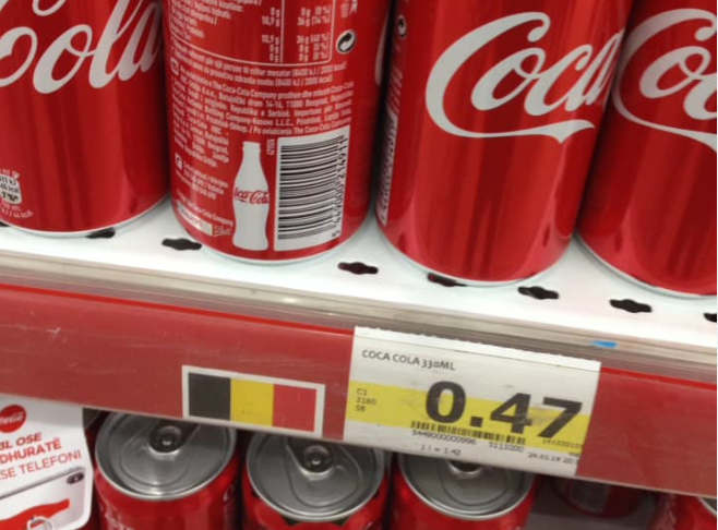 Produktet serbe futen në treg me barkode të shteteve tjera, në skemën e mashtrimit përfshihet edhe kompania Coca Cola