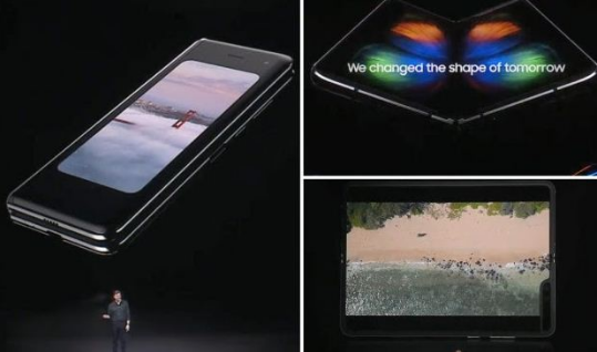 Samsung prezanton smartfonin me ekran të palosshëm