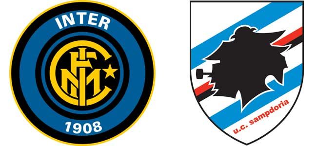 Inter – Sampdoria, formacionet zyrtare