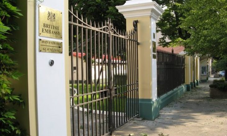 Bombë në ambasadën e Britanisë së Madhe në Beograd