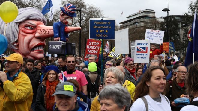 Protestuesit dëshirojnë referendum të ri për Brexit