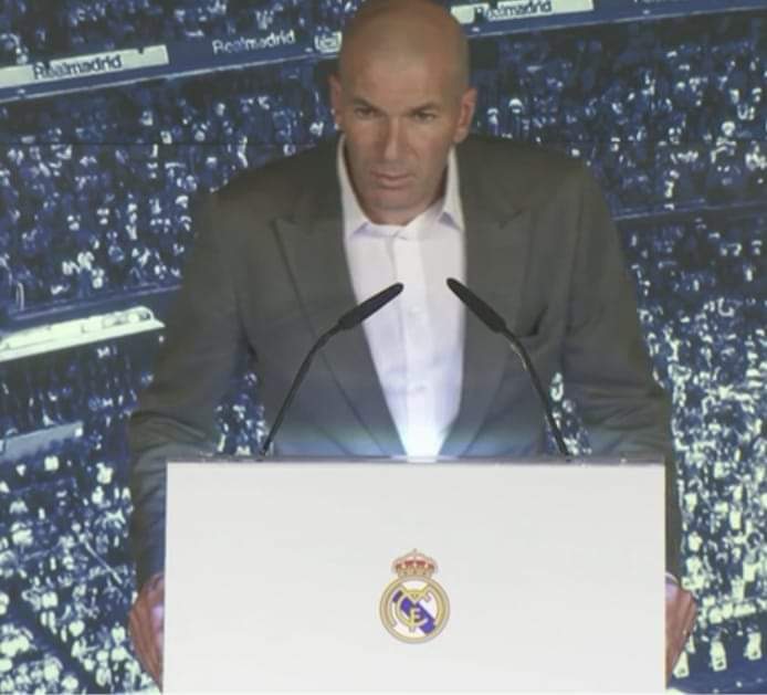 Fjalët e para të Zidane si trajner i Realit