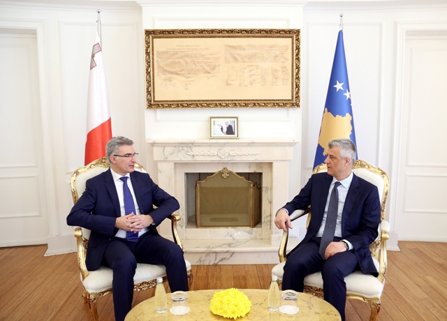 Thaçi takon kryediplomatin e Maltës, flasin për përkrahjen në integrimet evropiane