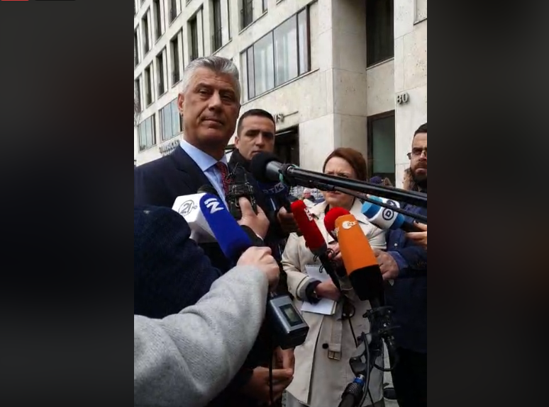 Thaçi: Sot është dita që Merkel ta bind Vuçiqin që ta njoh Kosovën