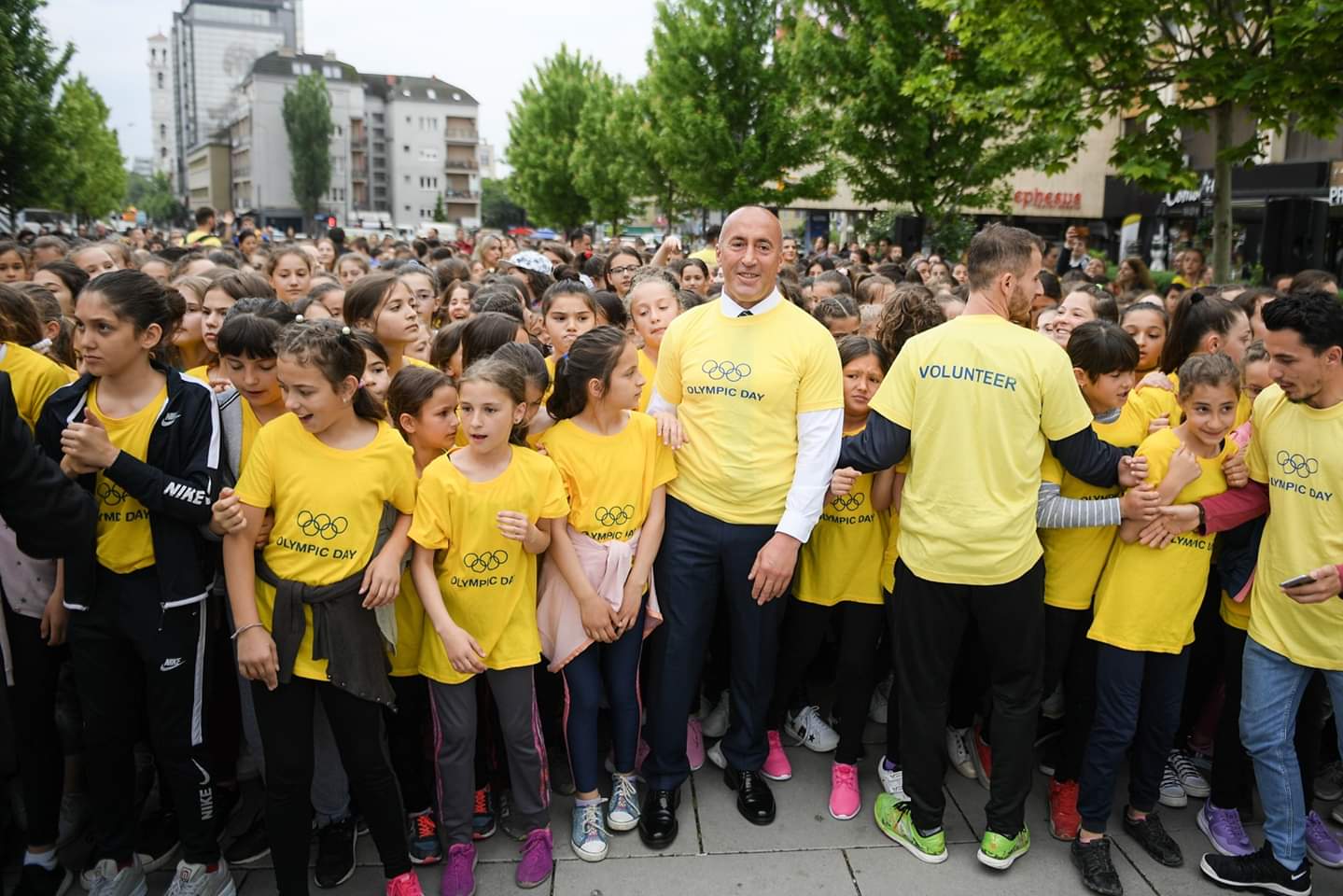 Ramush Haradinaj mori pjesë në vrapimin me fëmijët e Pavarësisë së Kosovës në Ditën Olimpike 2019