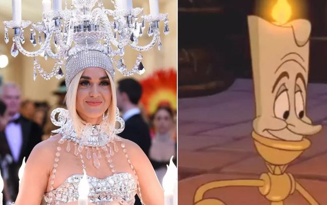 Katy Perry në Met Gala shfaqet si personazhi te filmi ‘E bukura dhe Bisha’