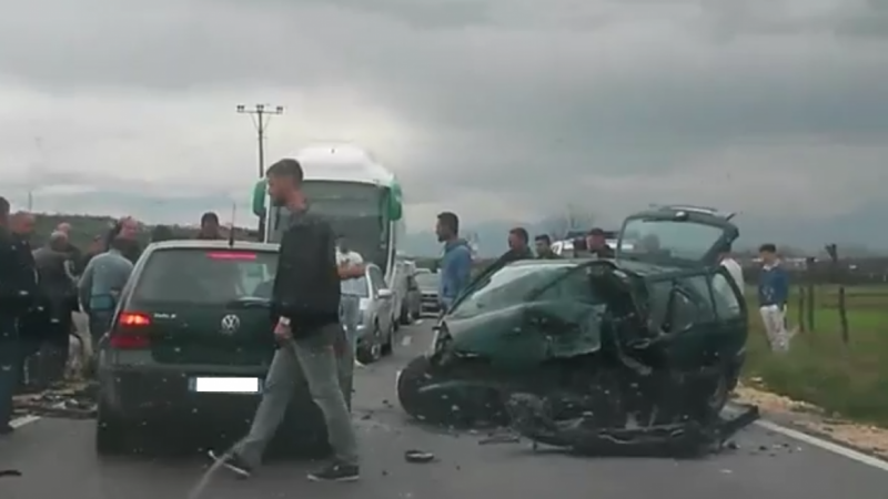 Në Graçanicë, vdes një person në aksident të rëndë trafiku