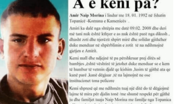 Rrëfimi i dhimbshëm i babait nga Topanica që iu zhduk djali 11 vjet më parë