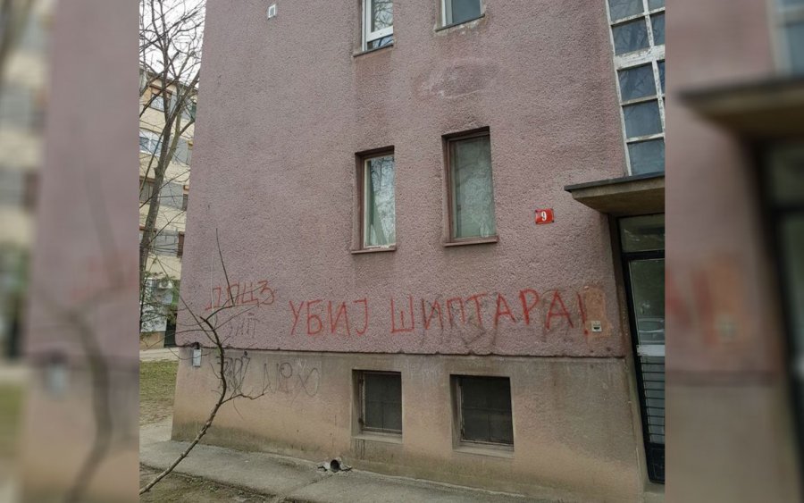 “Vriti shqiptarët”, grafit në Zrenjanin të Vojvodinës