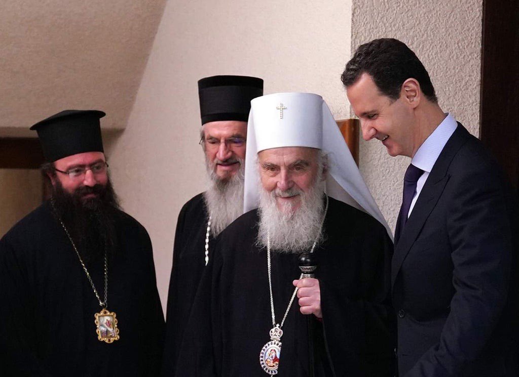 Patriarku i Kishës Ortodokse Serbe mysafir i Bashar al-Assadit