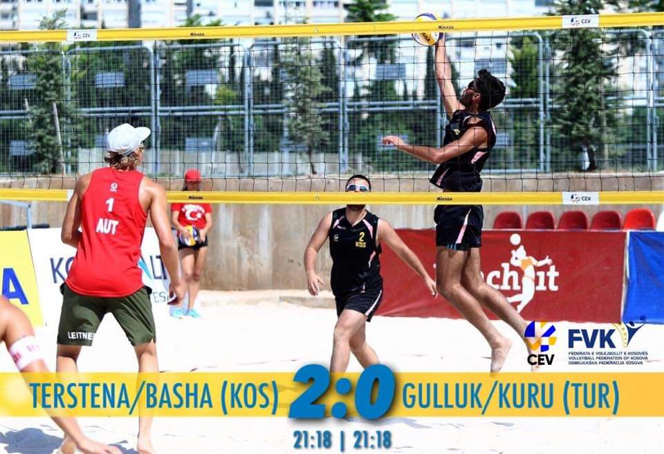 Fitore e Kosovës në Kampionatin Evropian të Beach Volleyt