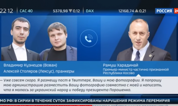 Publikohet biseda e Haradinajt me komikët rus që u prezantuan si Poroshenko