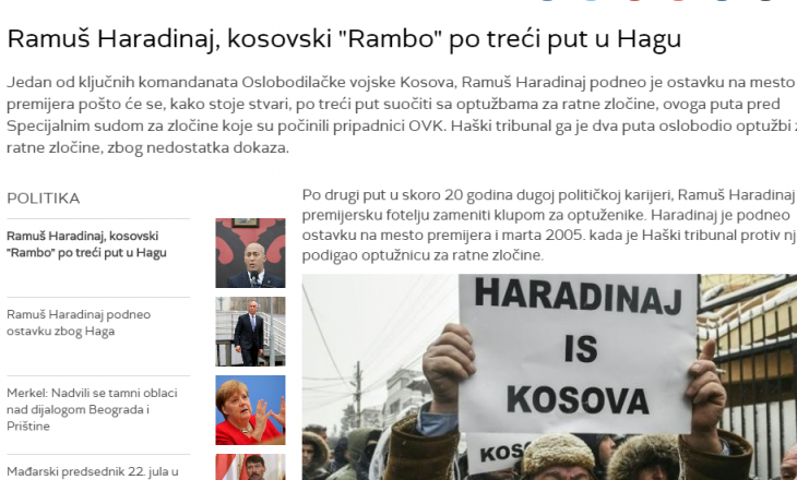 Mediat Serbe: ‘Rambo’ i Kosovës ftohet në Hagë