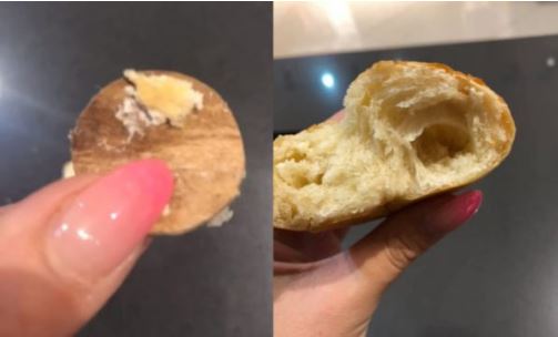 Porositi një kifle me xhem, por i del kifle me letër kartoni
