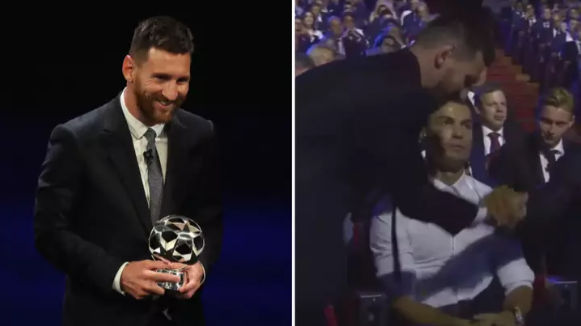 Ky është reagimi i Ronaldos kur Messi zgjidhet sulmuesi më i mirë i vitit