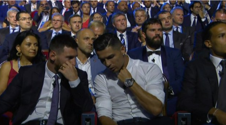 Messi e Ronaldo bashkë në ceremoninë e UEFA-së