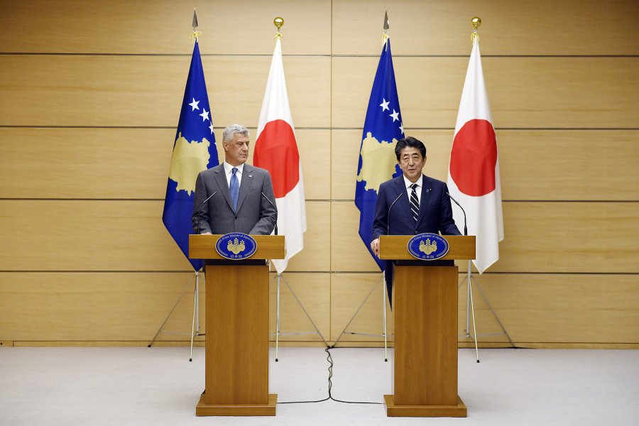 Thaçi thotë se Japonia mbështetë dialogun Kosovë-Serbi
