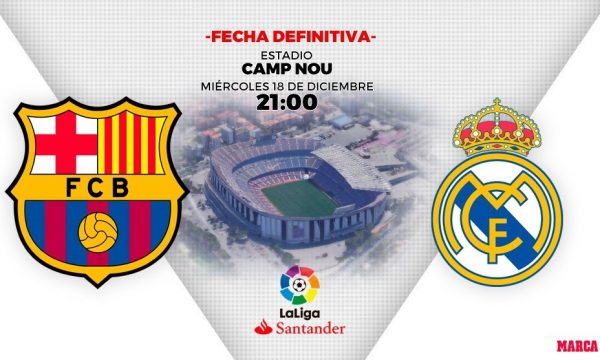 El Clasico do të zhvillohet më 18 dhjetor