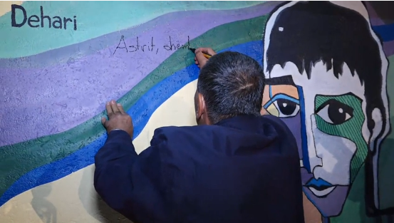 Fjalia emocionuese që Avni Dehari ia shkroi në mural Astritit