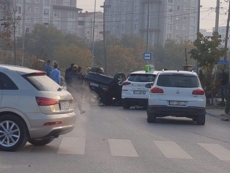 Aksident i rëndë në Prishtinë , ka të lënduar