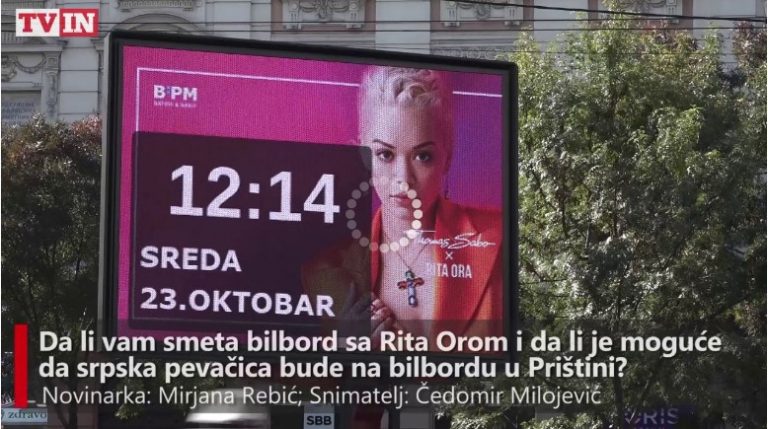 “Fituam!” – Serbët heqin reklamat e Rita Orës nga Beogradi: Nuk ka vend këtu