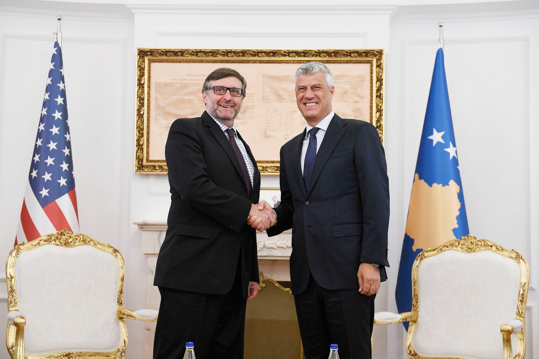 Përfundon takimi Thaçi-Palmer, presidenti: Kosova është në rrugë të drejtë