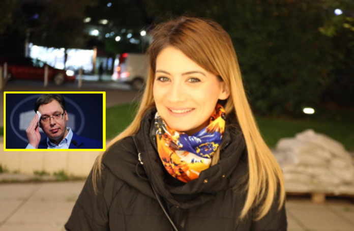 Në Novi Sad kosovarja në shenjë proteste nis fjalimin në gjuhën shqipe