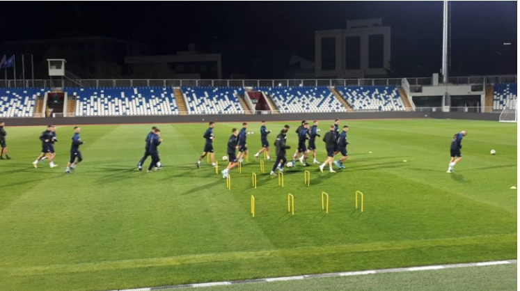 Ekipi i Kosovës zhvillon stërvitjen para ndeshjes me Anglinë