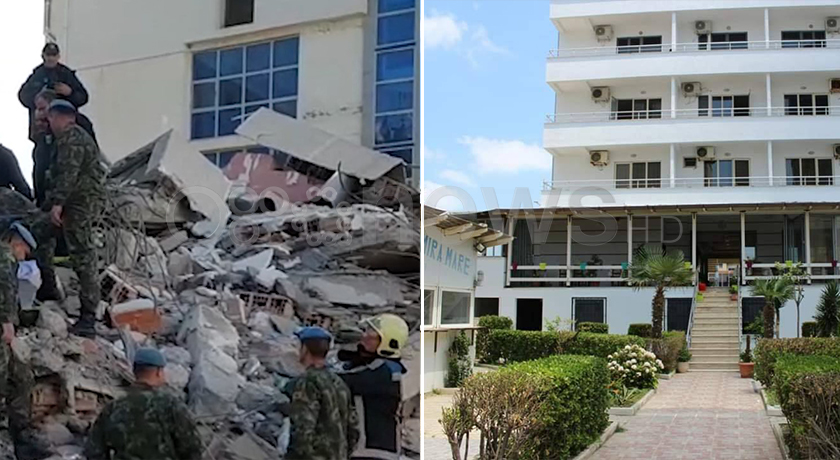 Hoteli “Mira Mare” në Durrës para dhe pas tërmetit (Foto)