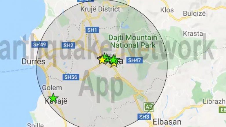 Sërish lëkundje të forta tërmeti në Tiranë dhe Bulqizë