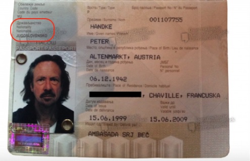 Handkes iu dha pasaporta e Millosheviqit kur në Kosovë po përfundonte lufta