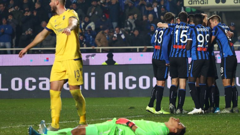Gjimshiti shënon gol për Atalantën kundër Hellas Veronës së Amir Rrahmanit
