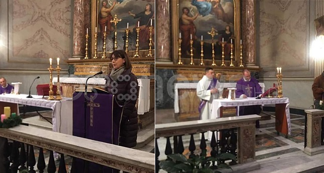 Në Trastevere “San Giovanni della Malva” në Romë, mbahet meshë në gjuhen shqipe,për viktimat e termetit