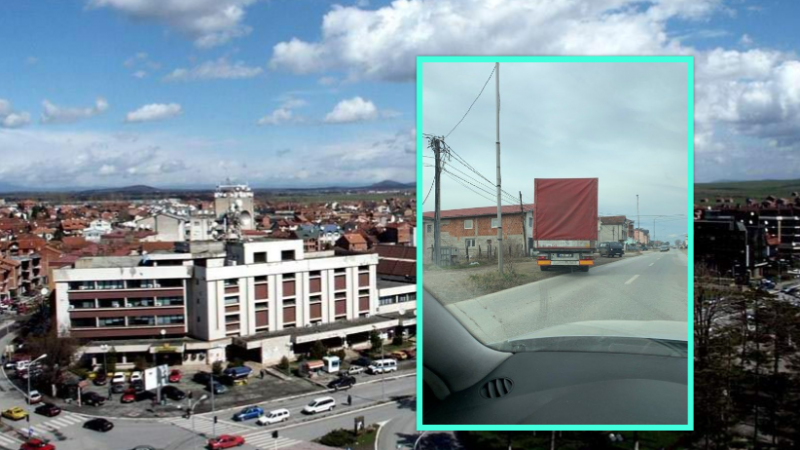 Taksa, sa për sy e faqe: Kamionët nga Serbia bllokojnë rrugët në hyrje të Gjakovës