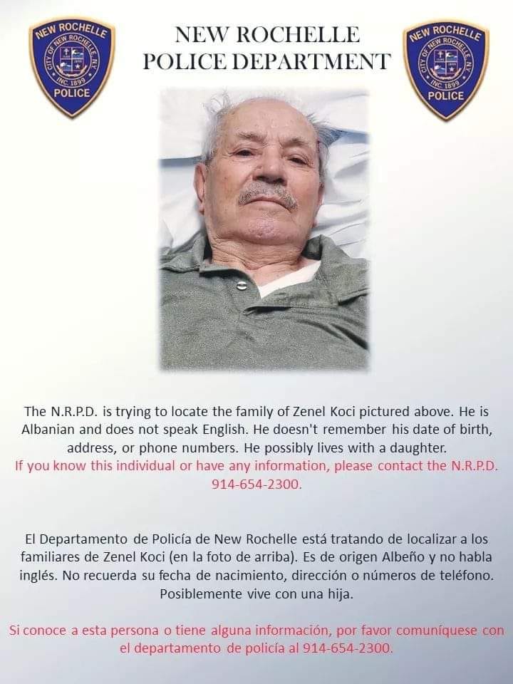Humbet i moshuari shqiptar në SHBA, policia kërkon ndihmën e qytetarëve për ta gjetur
