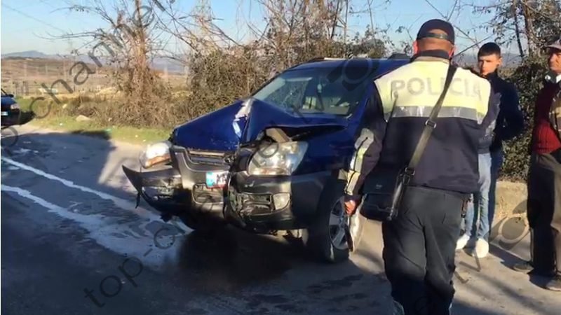 Vetura del nga rruga, aksidentohet e moshuara