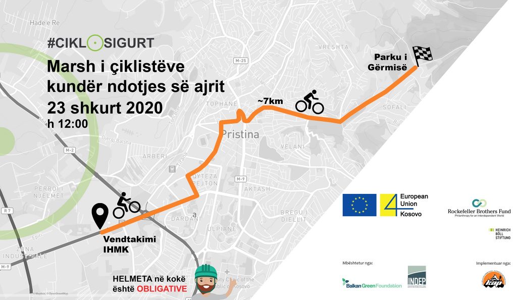 Çiklistët do të mblidhen kundër ndotjes së ajrit