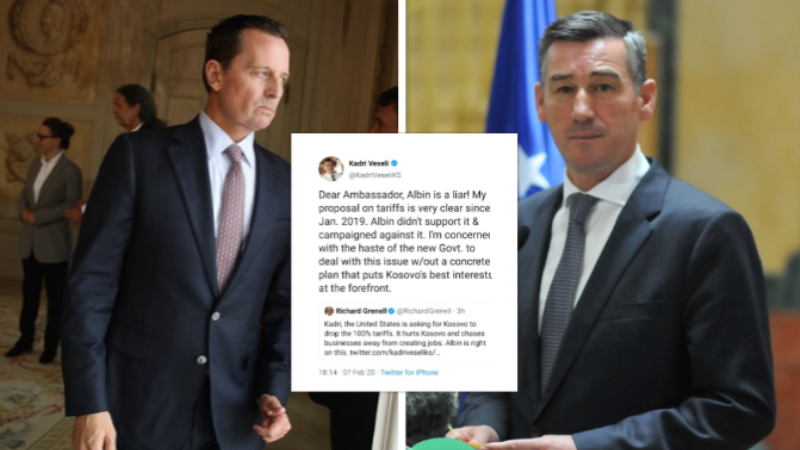 Replikat dhe kundëreplikat mes Grenellit dhe Veselit për taksën: Amerika mbështet këtë vendim