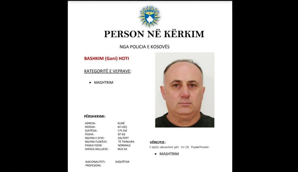 Policia kërkon ndihmën e qytetarëve për të kapur Bashkim Hotin