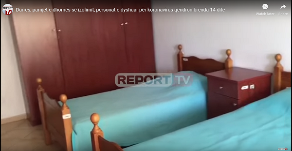 Ja si duket një dhomë izolimi në Portin e Durrësit, personat e dyshuar me koronavirusin qëndrojnë brenda saj për 14 ditë