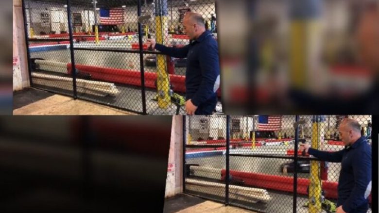 Ramush Haradinaj tregon shkathtësitë në gjuajtje me sëpatë