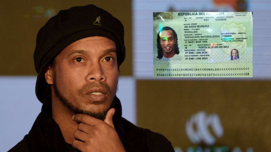 Ronaldinho arrestohet në Paraguai me pasaportë fals