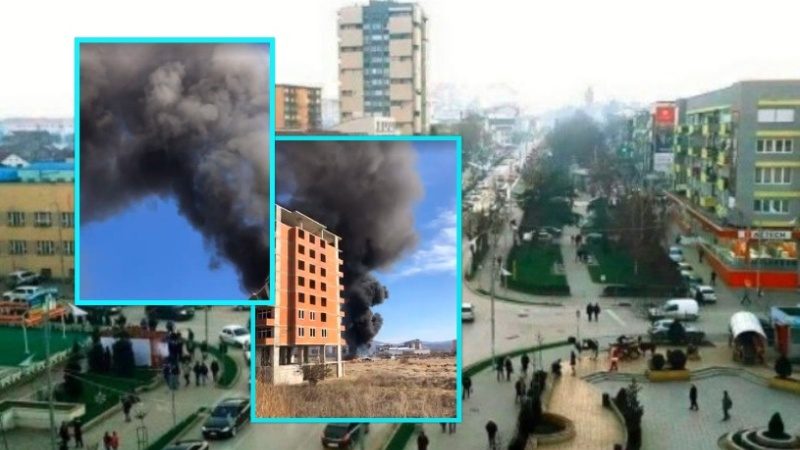 Kush e shkaktoi tymin gjigant të zi në Gjilan: Policia jep detaje