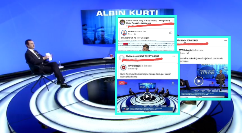 Publikohen dëshmitë se nga erdhi shikueshmëria dje për Albin Kurtin