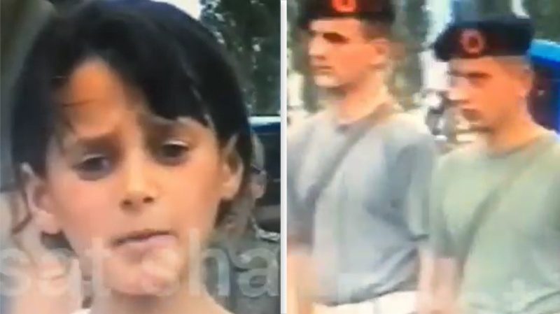 Pamje të publikuara për herë të parë: Pasi serbët ia vranë babain, vajza e vogël motivon ushtarët e UÇK-së