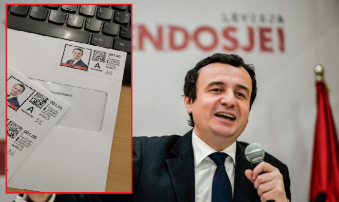 Mërgimtari nga Zvicra bën pullë postare me fytyrën e Albin Kurtit