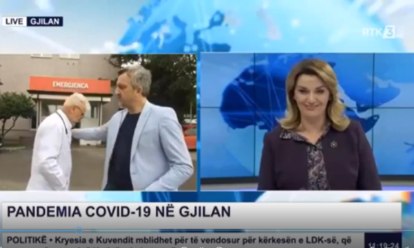 Bashkëbiseduesi harron që është në live në RTK, shikojeni reagimin e gazetarit
